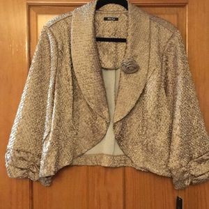 NWT Allen Kay taupe jacket 16